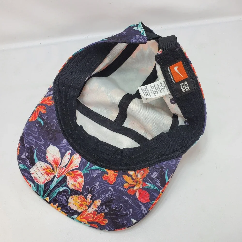 Nike AW84 5-Panel Hat Unisex OS Multicolor Floral Tropical Camper Cap Strapback
